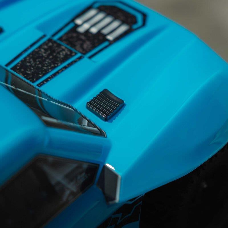 ARRMA 1/10 FURY MEGA 550 2WD Short Course Truck RTR with Battery & Charger, Blue - 11