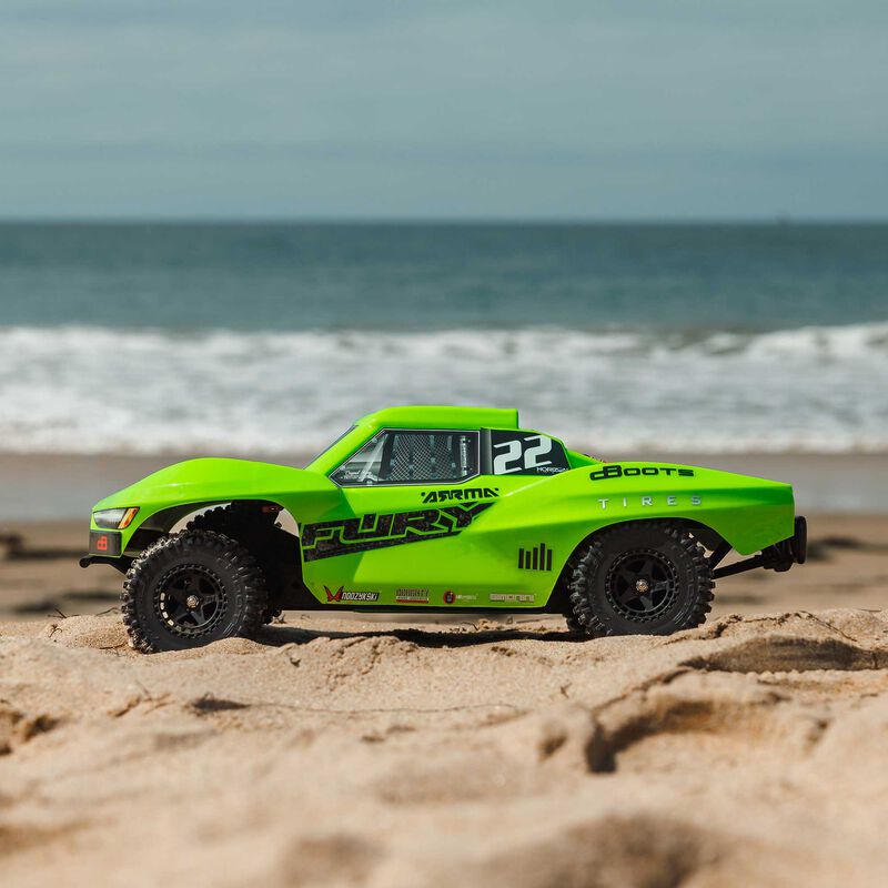 ARRMA 1/10 FURY MEGA 550 2WD Short Course Truck RTR, Green - 11