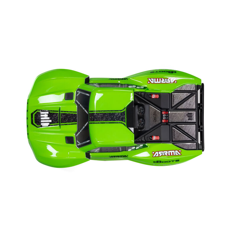 ARRMA 1/10 FURY MEGA 550 2WD Short Course Truck RTR, Green - 23