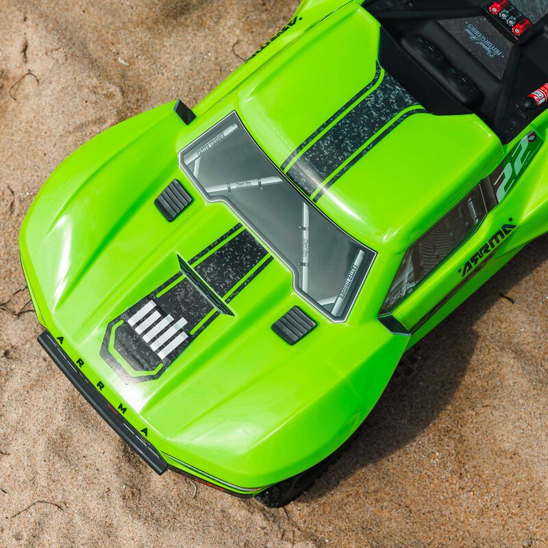 ARRMA 1/10 FURY MEGA 550 2WD Short Course Truck RTR, Green - 17
