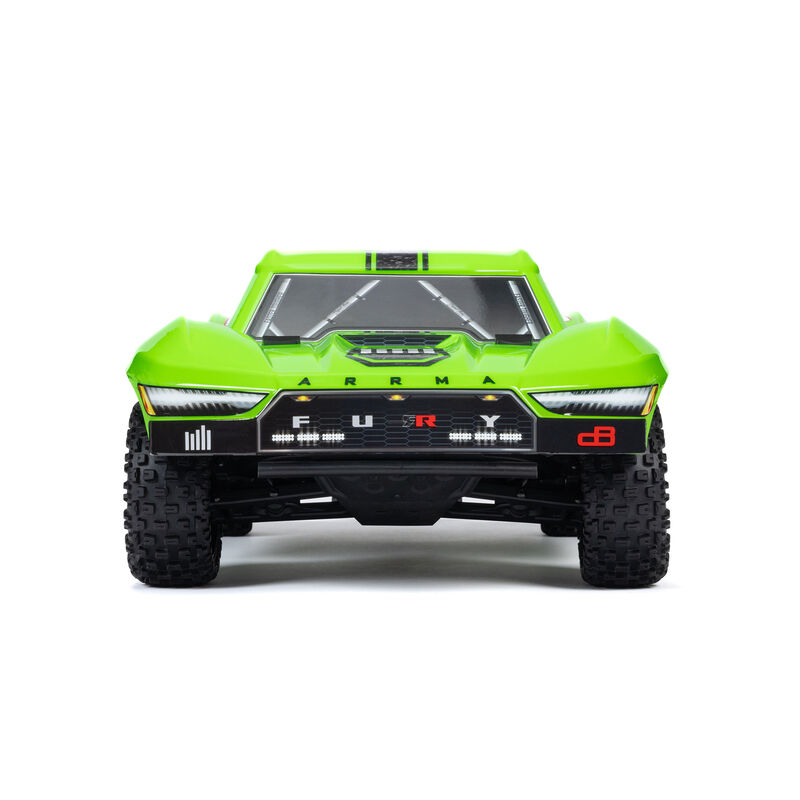 ARRMA 1/10 FURY MEGA 550 2WD Short Course Truck RTR, Green - 22