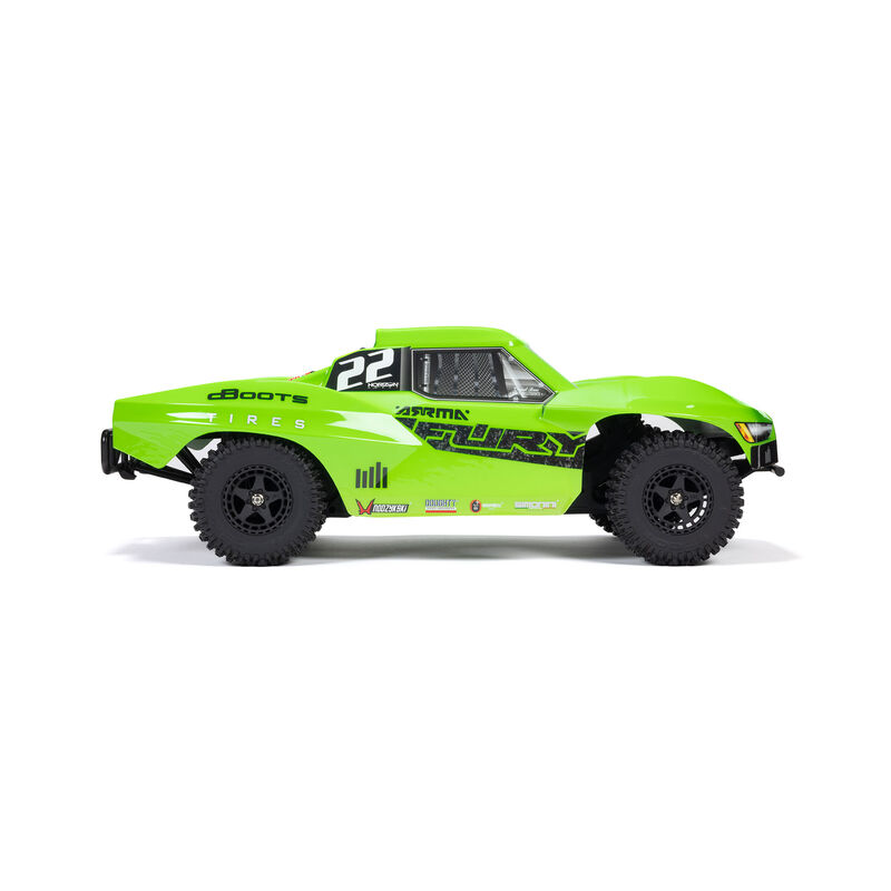 ARRMA 1/10 FURY MEGA 550 2WD Short Course Truck RTR, Green - 19