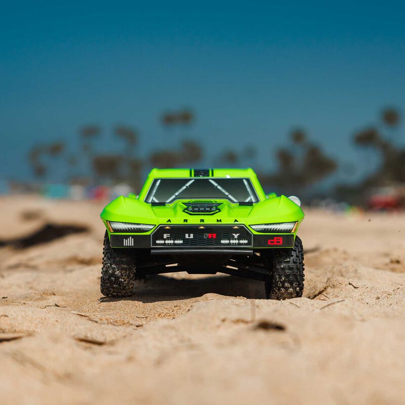 ARRMA 1/10 FURY MEGA 550 2WD Short Course Truck RTR, Green - 14