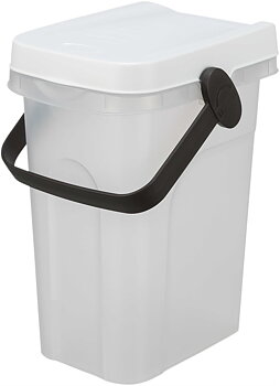 Trixie Fodertunna Plast 7 Liter 18x30x22cm Transparent/Vit