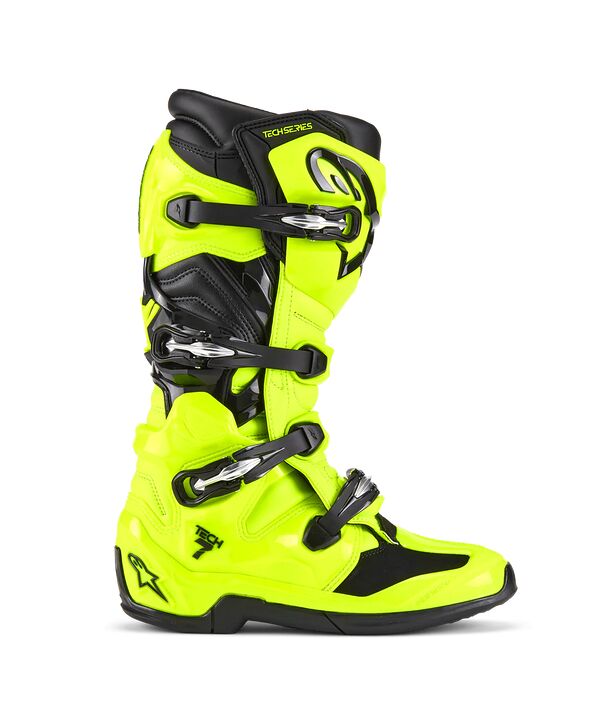 Alpinestars Tech 7 Crosstövlar Fluo-Gul Svart 2025 - 2