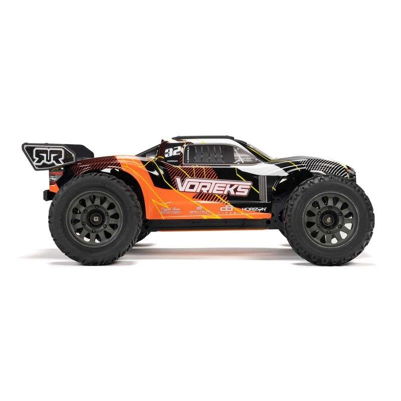 ARRMA 1/10 VORTEKS MEGA 550 2WD Stadium Truck RTR with Battery & Charger, Orange - 22