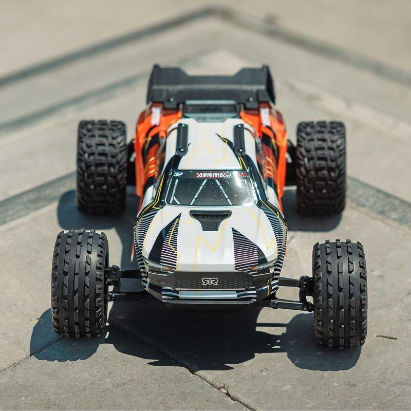 ARRMA 1/10 VORTEKS MEGA 550 2WD Stadium Truck RTR with Battery & Charger, Orange - 13