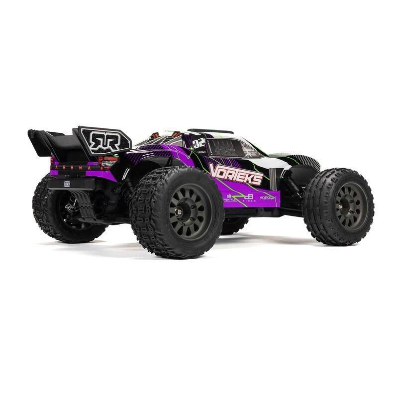 ARRMA 1/10 VORTEKS MEGA 550 2WD Stadium Truck RTR with Battery & Charger, Purple - 18