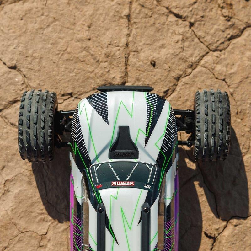 ARRMA 1/10 VORTEKS MEGA 550 2WD Stadium Truck RTR with Battery & Charger, Purple - 14