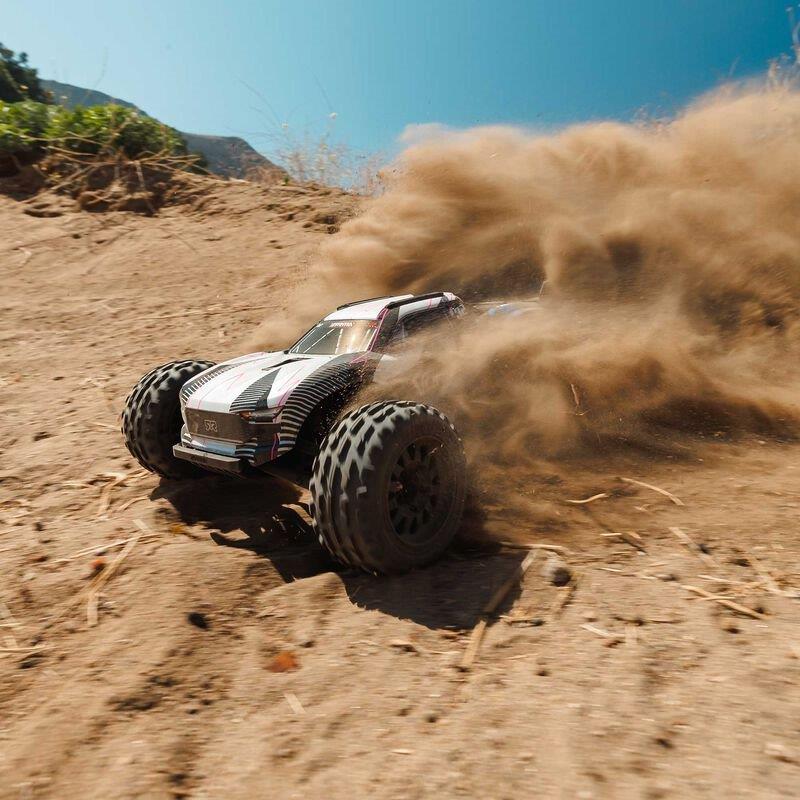 ARRMA 1/10 VORTEKS MEGA 550 2WD Stadium Truck RTR, Blue - 8