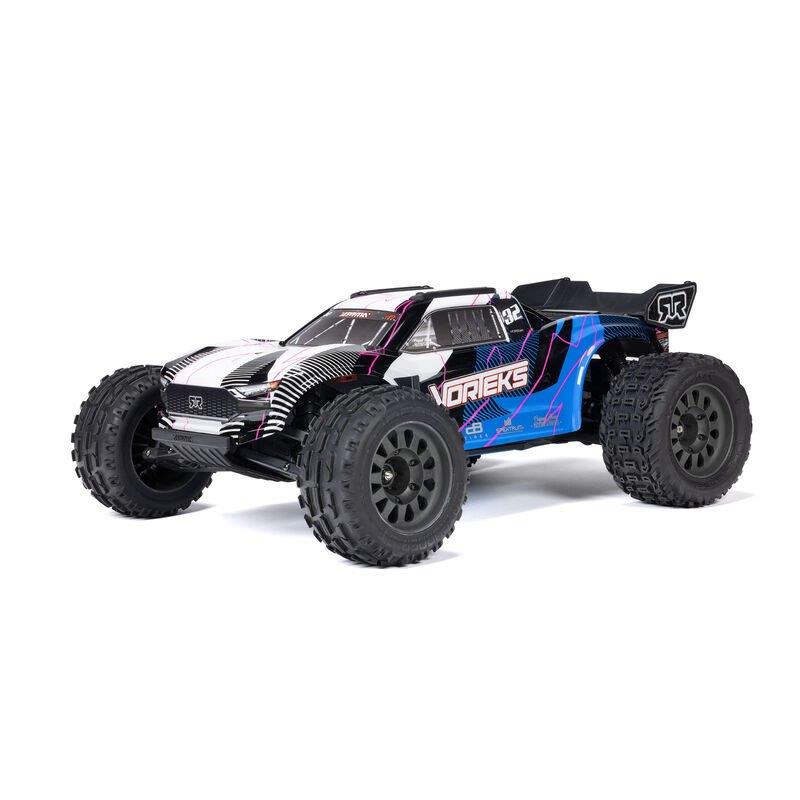 ARRMA 1/10 VORTEKS MEGA 550 2WD Stadium Truck RTR, Blue - 2