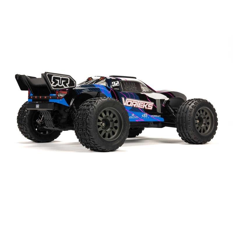 ARRMA 1/10 VORTEKS MEGA 550 2WD Stadium Truck RTR, Blue - 12