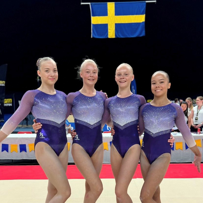 Gymnastikdräkt med långa ärmar för STG:s AG-gymnaster