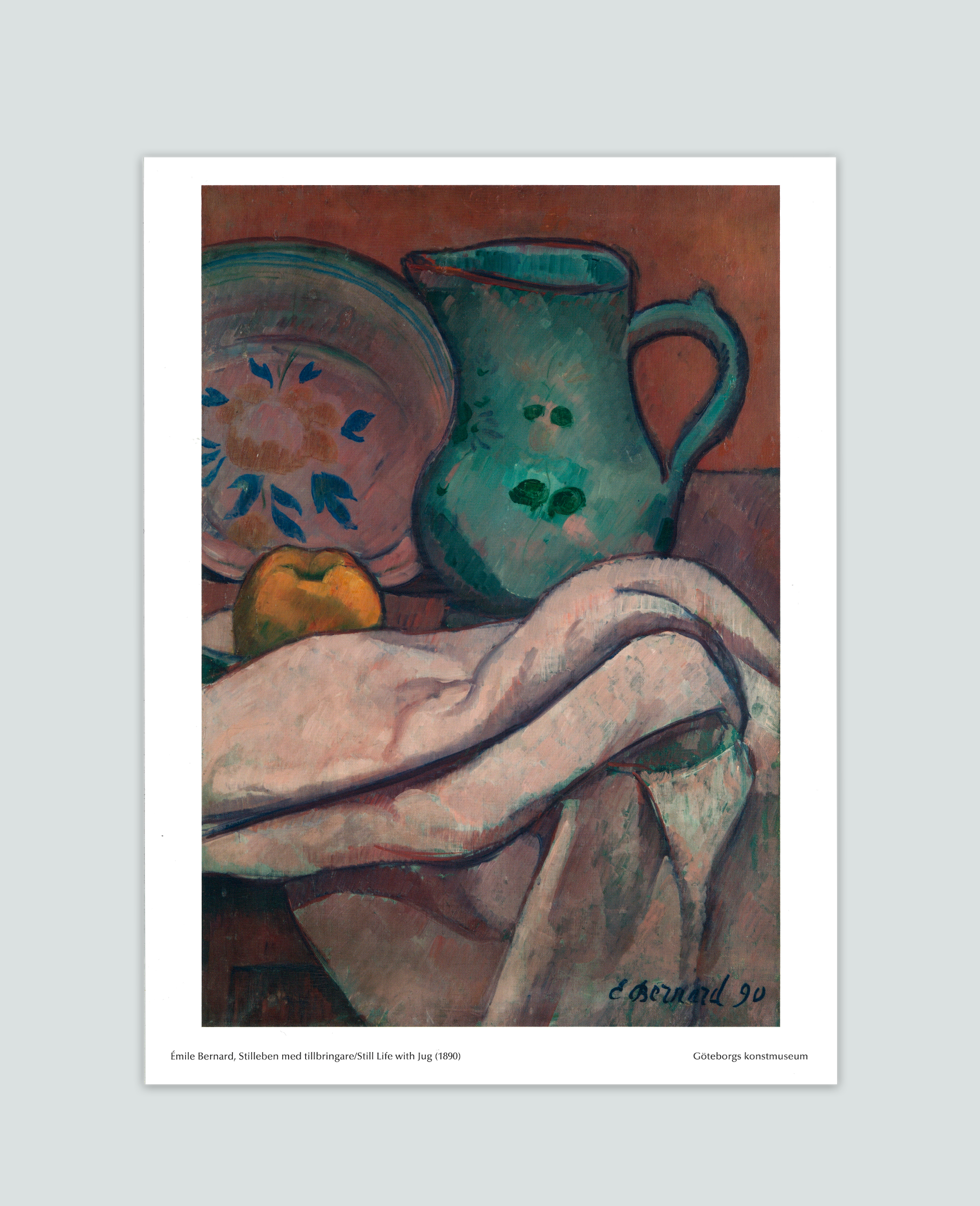 Affisch, Stilleben med tillbringare, Émile Bernard