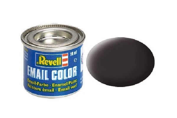 Revell Emaljfärg 14 ml. Tar Black, Mat