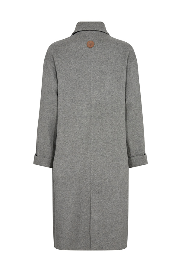 Mos Mosh - MMVenice Wool Coat Grey Melange - 5