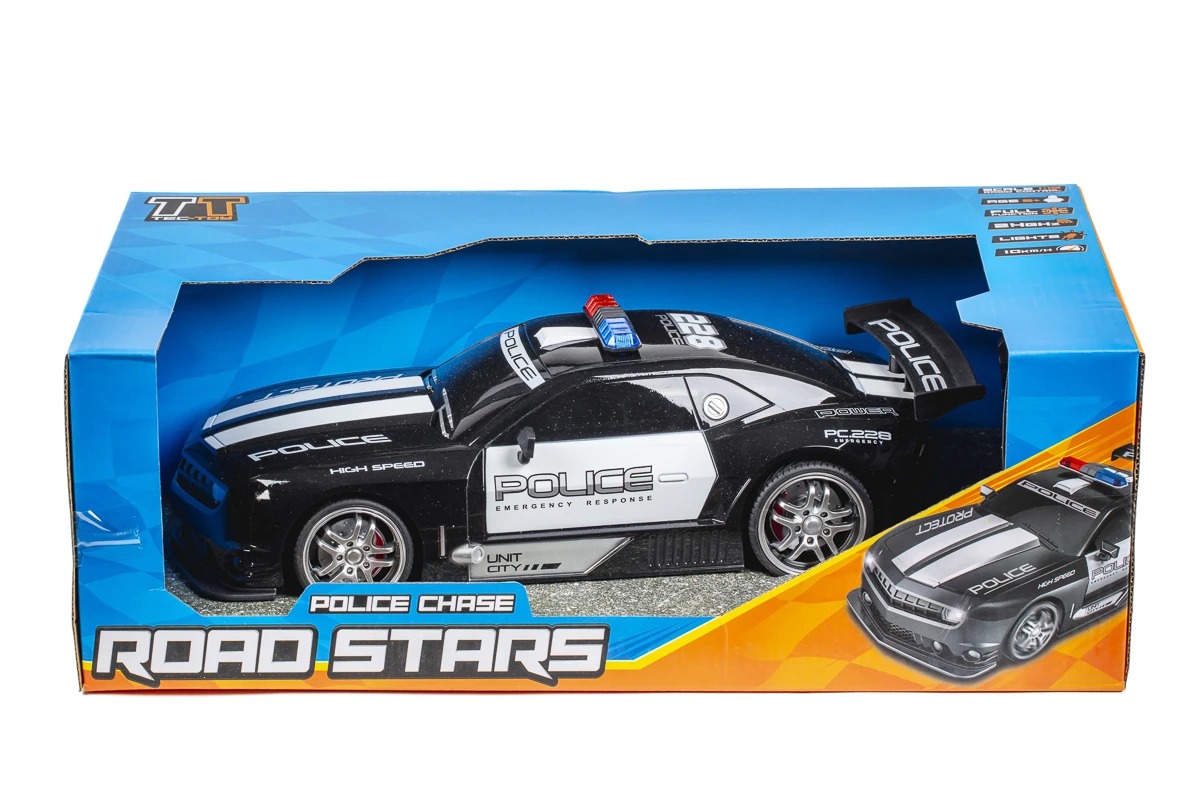 TEC-TOY Radiotyrd Police Chase , Svart