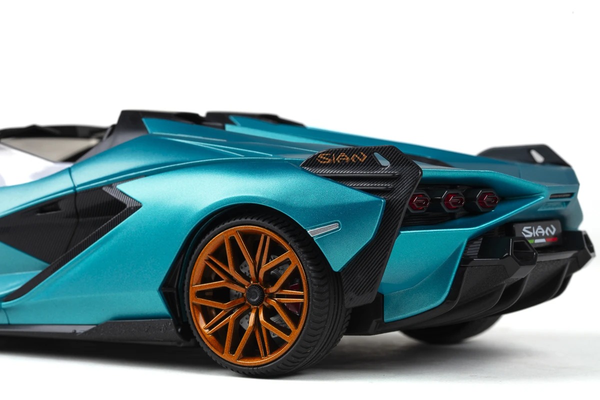 TEC-TOY Radiostyrd Lamborghini Sian, Turkos - 5