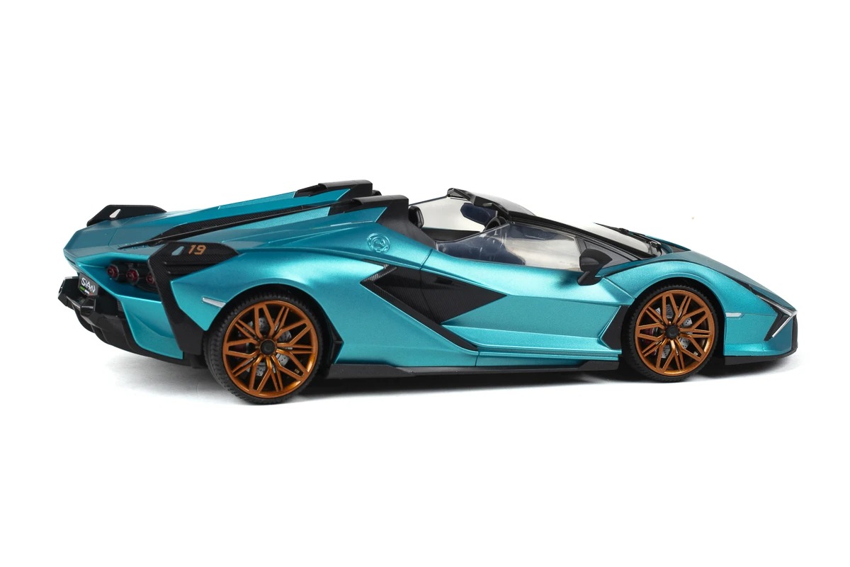 TEC-TOY Radiostyrd Lamborghini Sian, Turkos - 7