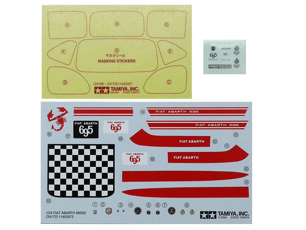 Tamiya Modellset Fiat Abarth 695 SS - 4