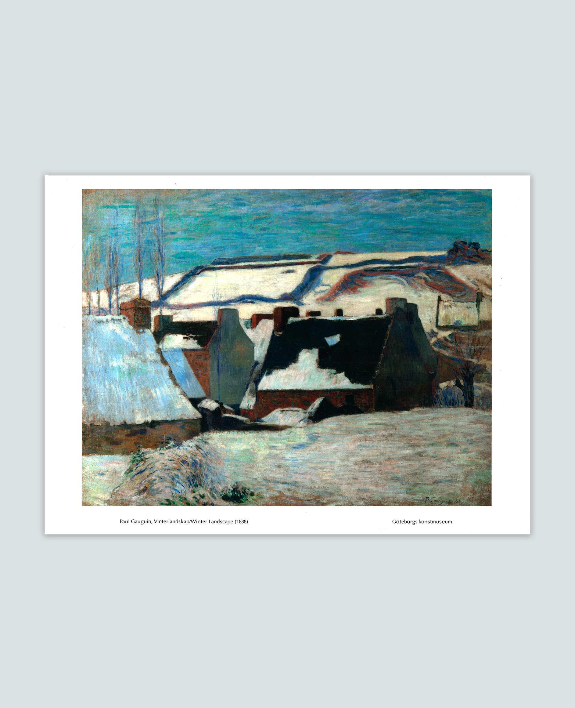 Affisch, Vinterlandskap, Paul Gauguin
