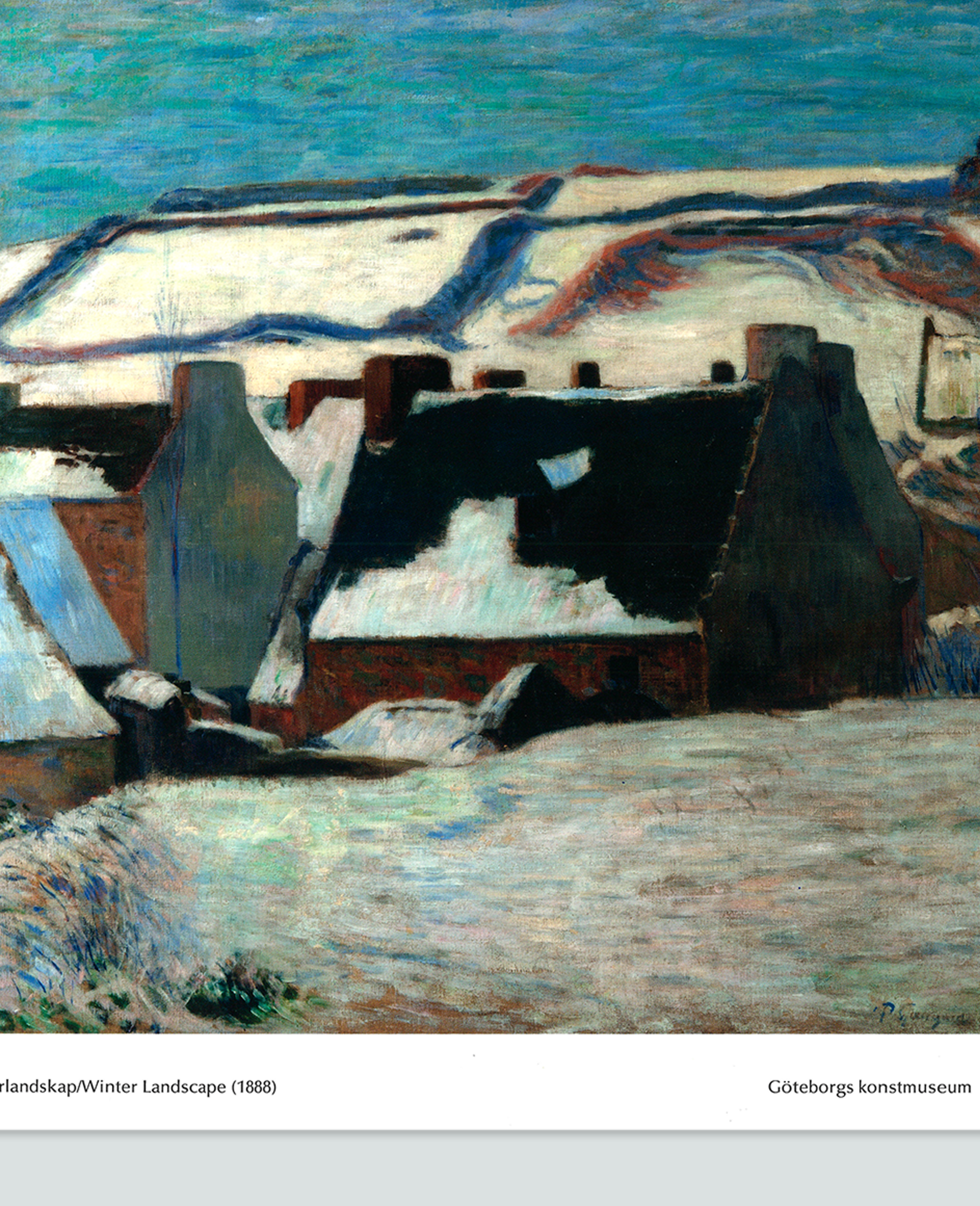 Affisch, Vinterlandskap, Paul Gauguin