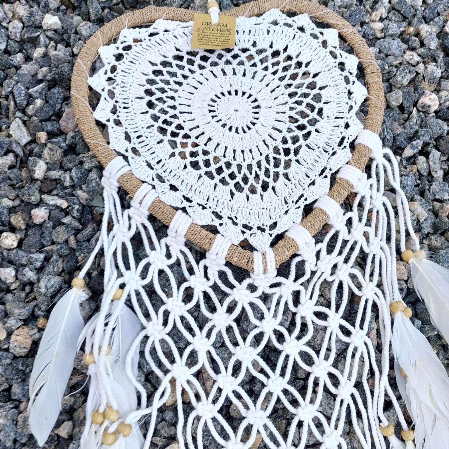  Drömfångare - Makramé Hjärta - 29 cm - 3