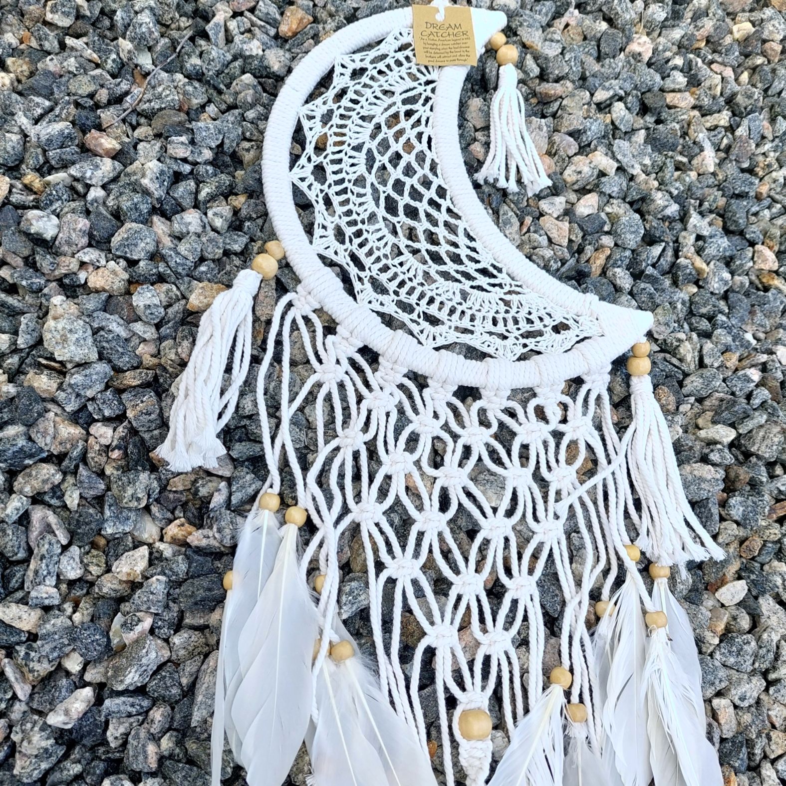  Drömfångare - Makramé Måne - 27 cm - 3