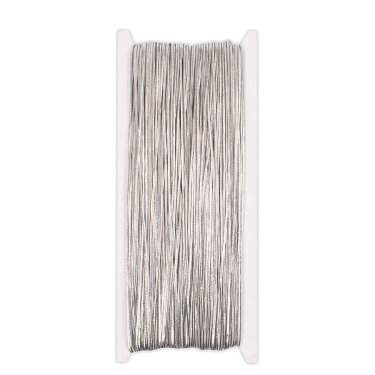 Elastiskt snöre silver 50m