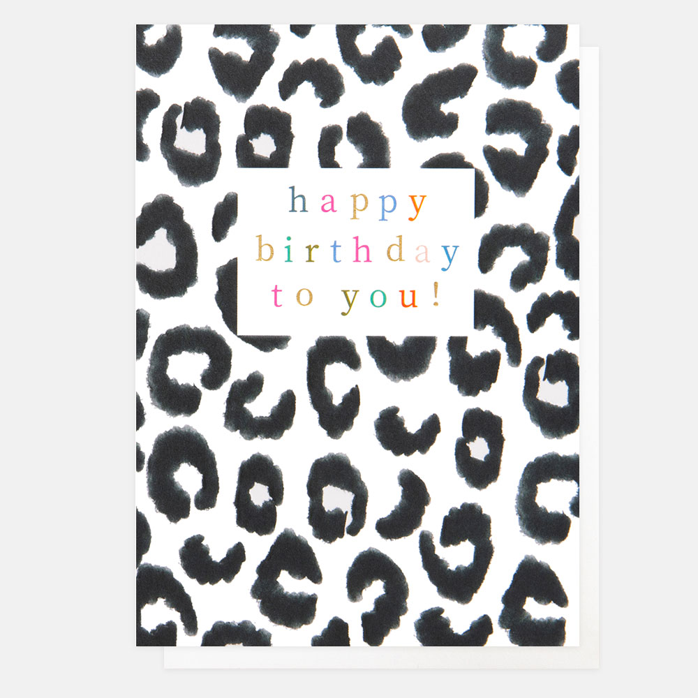 Mono Leopard Happy Birthday To You