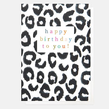 Mono Leopard Happy Birthday To You