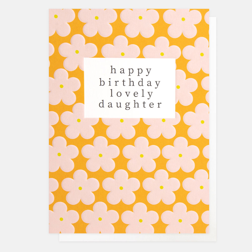 Happy Birthday Lovely Daughter Flower Rows