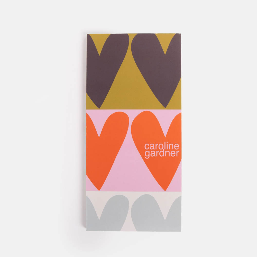 Colourblock Hearts List Pad - 2