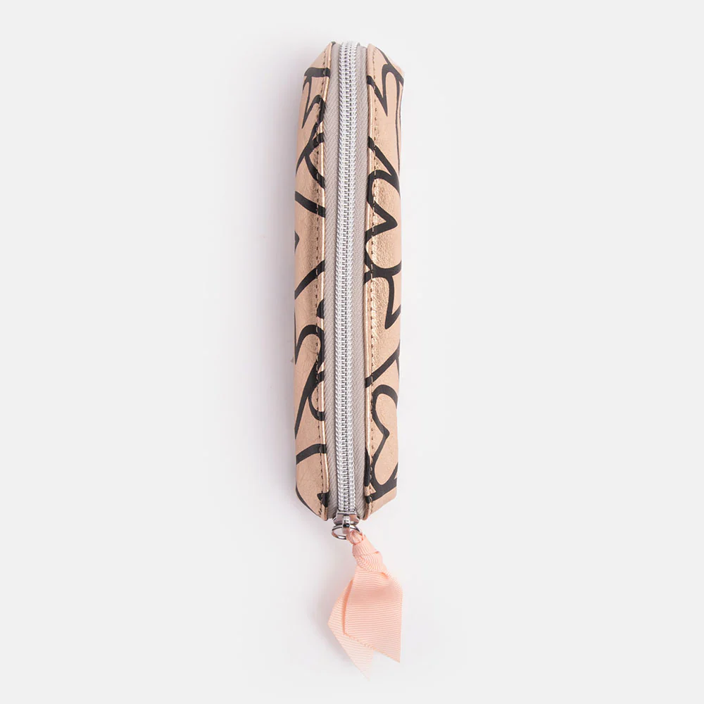 Rose Gold Magnet Heart Pencil Case - 4