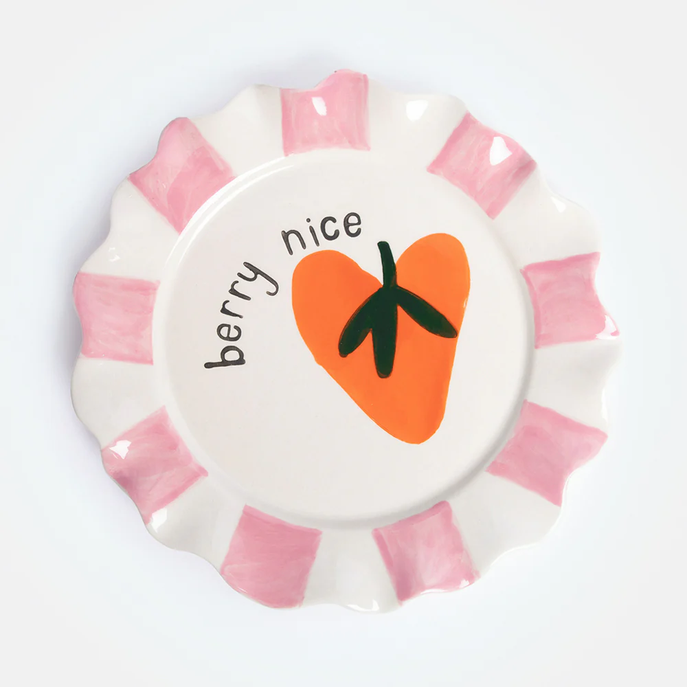 Berry Nice Heart Ceramic Plate