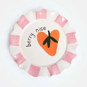 Berry Nice Heart Ceramic Plate