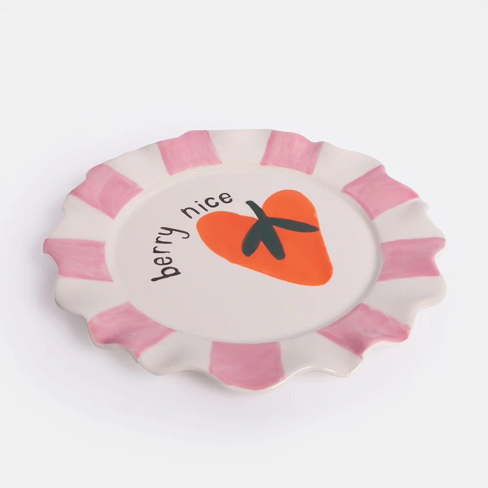 Berry Nice Heart Ceramic Plate - 2