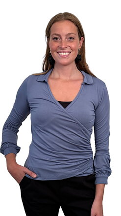 Kona top - Bamboo - blue