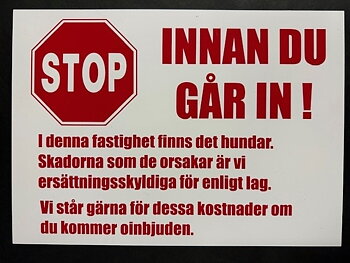 Stopp før du går inn! (29,5x21 cm)