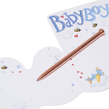 Large Greeting card, Baby boy, Baby born (BG0625)