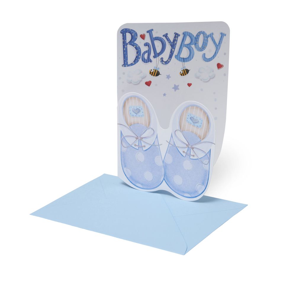 Large Greeting card, Baby boy, Baby born (BG0625)