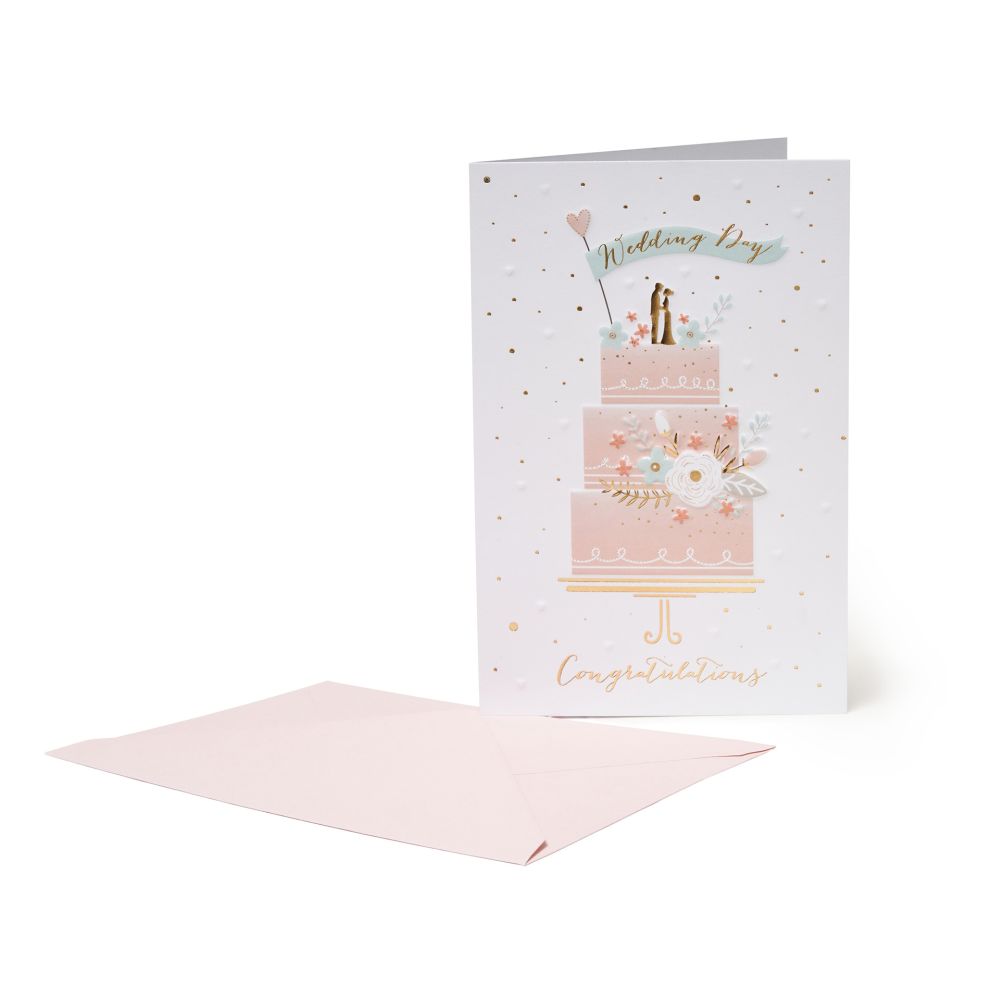 Large Greeting card, Wedding cake (BG0672)