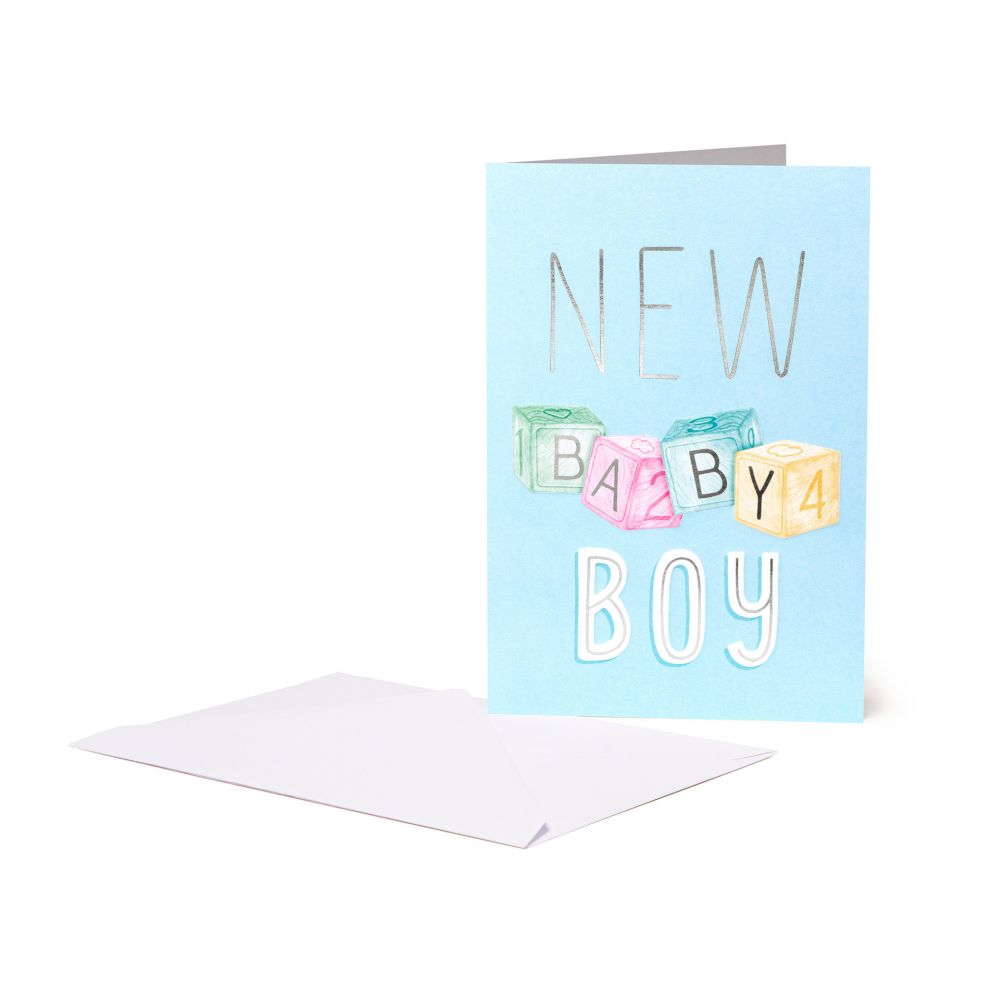 Large Greeting card, New baby boy (BG0791)