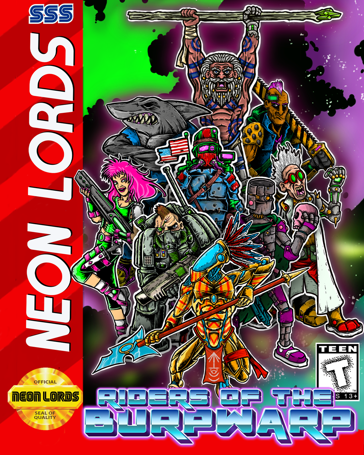 Neon Lords of the Toxic Wasteland RPG Riders of the Burpwarp Reprint