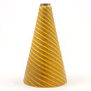 Stig Lindberg (Domino 1954) Yellow Cone Vase with Swirling Decor 13 cm