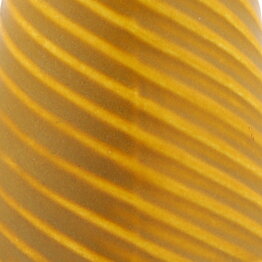 Stig Lindberg (Domino 1954) Yellow Cone Vase with Swirling Decor 13 cm