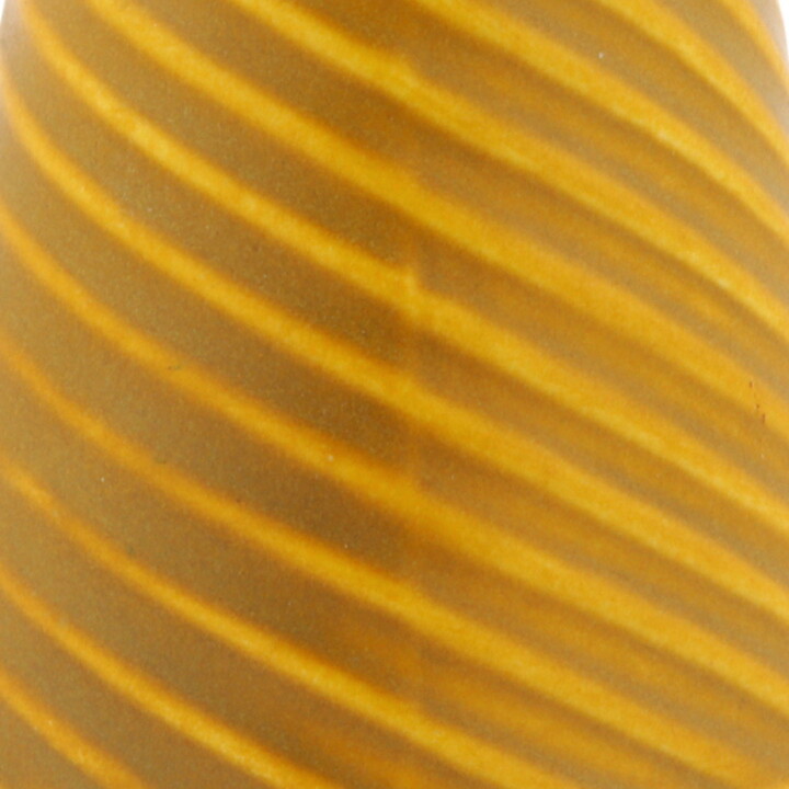 Stig Lindberg (Domino 1954) Yellow Cone Vase with Swirling Decor 13 cm