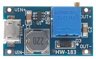 DC-DC Adjustable Boost Module 2A Boost Plate 2A Step Up Module with MICRO USB