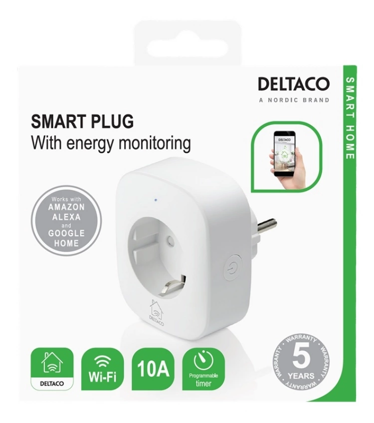 DELTACO SMART HOME strömbrytare