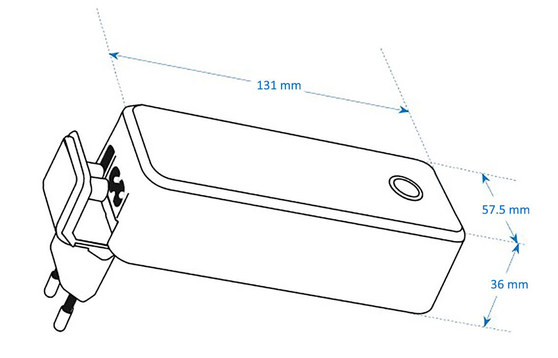 Nätaggregat 24 VDC 2.5 A 60 W, Mascot 3320, Blueline EU - 2
